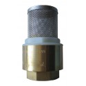 Clapet crépine laiton / inox